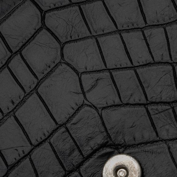 Saint Laurent Croc Embossed Leather Monogram Kate Tassel Medium Shoulder Bag - Picture 14 of 16